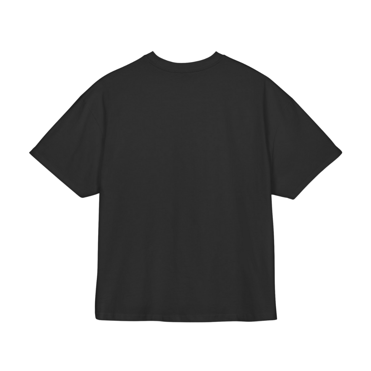 Minimalistisches Runen-Logo T-Shirt – Schwarzes Boxy Shirt aus Baumwolle